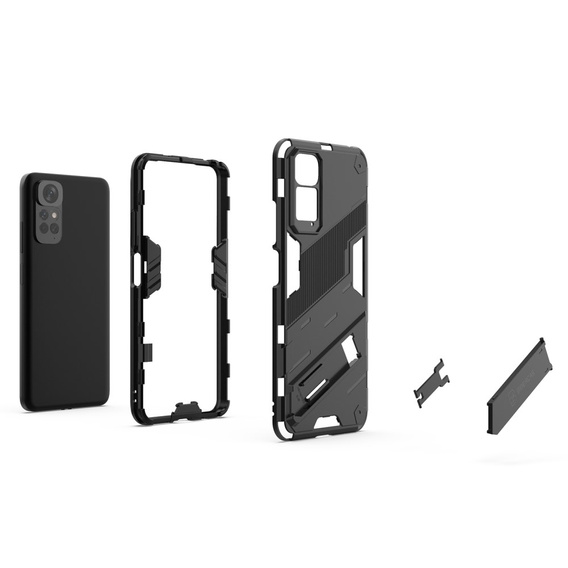 Etui do Xiaomi Redmi Note 11/11S, Military kickstand, Niebieskie