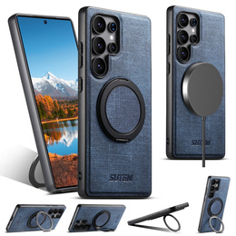 Etui do Samsung Galaxy S25 Ultra, SUTENI G3, magnetyczne z podstawką – niebieskie