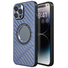 Etui R-JUST RJ57 do iPhone 14 Pro, pancerne, do MagSafe, niebieskie