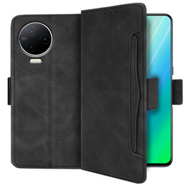 Etui z klapką do Infinix Note 12 2023, Card Slot, czarne