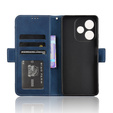 Etui z klapką do Oppo A5 Pro 5G, Card Slot, granatowe