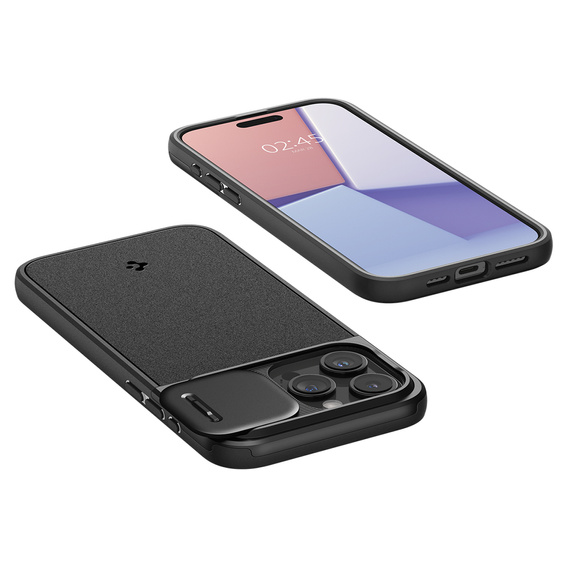 Etui SPIGEN do iPhone 15 Pro Max, Optik Armor MagSafe, Czarne