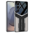 Etui do Samsung Galaxy S25 Ultra GKK Carbon Electro Edge – titanium grey