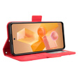 Etui z klapką do Infinix Hot 40i, Card Slot, czerwone