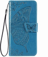 Etui z klapką do Oppo Reno 12FS / 12F, Butterfly, niebieskie