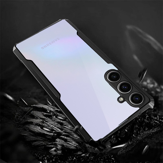 Etui do Samsung Galaxy A36 5G, AntiDrop Hybrid, czarne + Szkło hartowane 9H