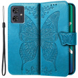 Etui z klapką do Motorola Moto G54 5G, Butterfly, niebieskie