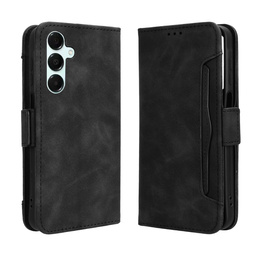 Etui z klapką do Samsung Galaxy A17 5G, Card Slot, czarne