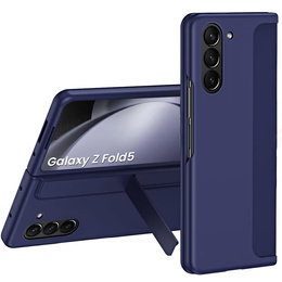 Etui do Samsung Galaxy Z Fold5 5G, z podstawką i rysikiem, granatowe