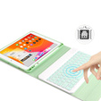 Etui z klawiaturą do iPad 10.2" 2021/2020/2019 (9/8/7 gen.), Keyboard Cover Pen Slot, zielone