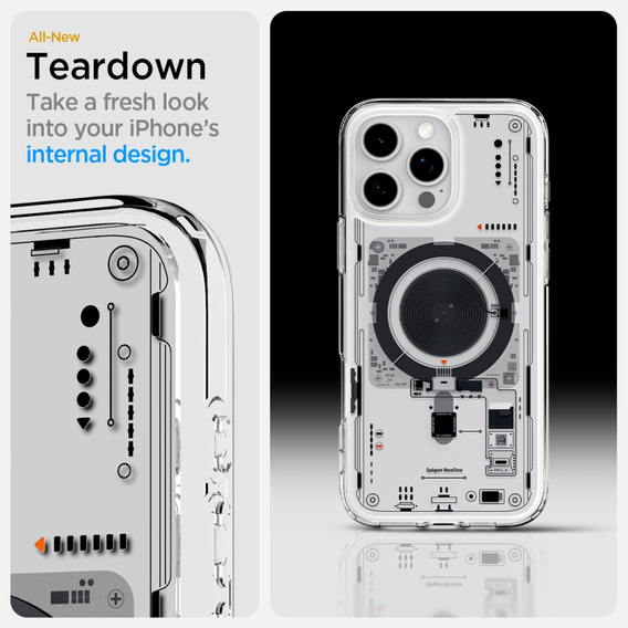 Etui Spigen do iPhone 16 Pro Max, Ultra Hybrid Zero One + Szkło Hartowane 9H