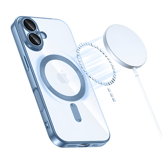 Etui do iPhone 17 Electro MagSafe – niebieskie