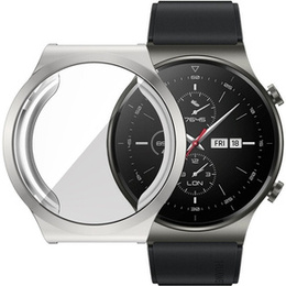 2w1 Etui z Osłoną na ekran do Huawei Watch GT 2 PRO, Srebrne