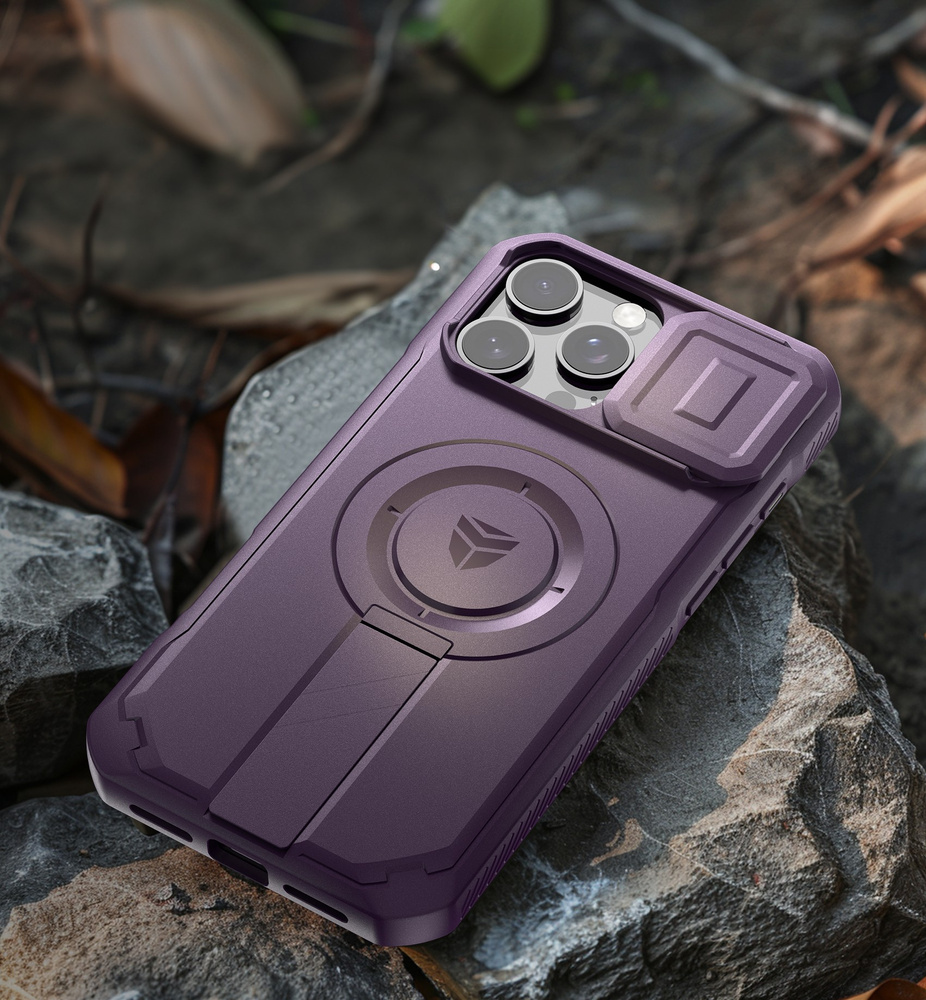 Etui Dexnor do iPhone 16 Pro Max – składana aluminiowa podstawka do oglądania filmów