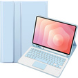Etui z klawiaturą Bluetooth i touchpadem do Samsung Galaxy Tab S11 – niebieskie