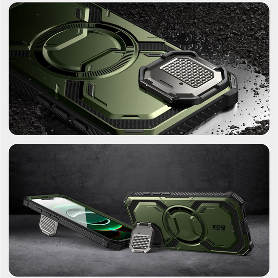 Etui Supcase do Iphone 16E, IBLSN ArmorBox MagSafe, Zielone