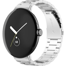 Stalowa Bransoleta do Google Pixel Watch 1 / 2 / 3 41mm, Srebrna