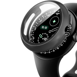 2w1 Etui + Szkło Hartowane do Google Pixel Watch 4 45mm, Czarne