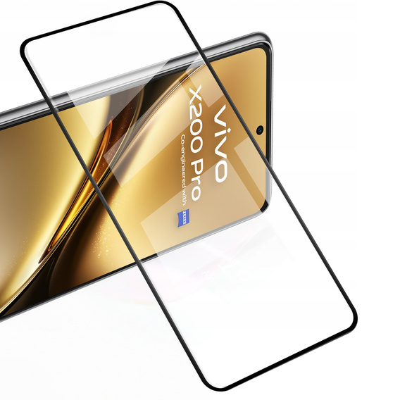 2x Szkło Hartowane do Vivo X200 Pro 5G, ERBORD 3D pełne, szybka na cały ekran