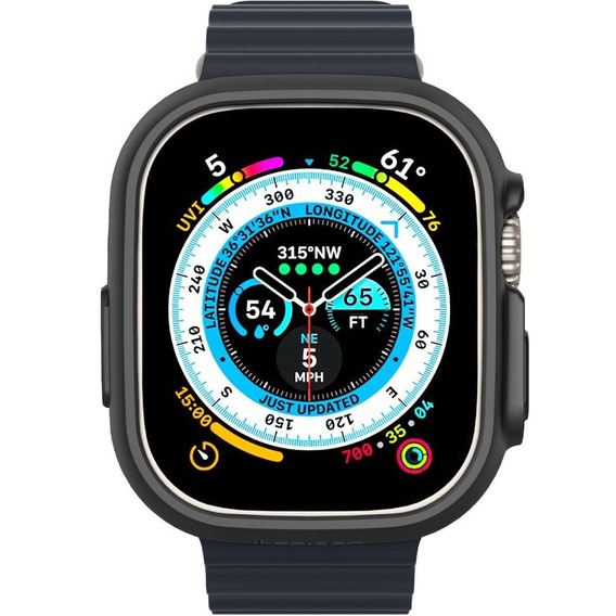 Etui SPIGEN do Apple Watch Ultra 1/2/3 49mm, Thin Fit, Czarne