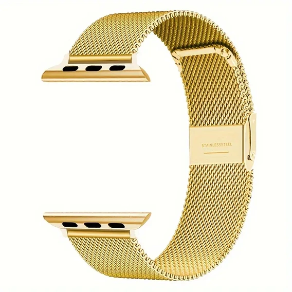 Bransoleta + Etui z Osłoną na Ekran do Apple Watch 10/11 46mm, Złota