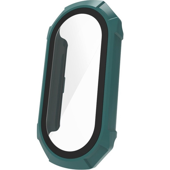2w1 Etui + Szkło Hartowane do Xiaomi Smart Band 10 / 9 / 8, Zielone