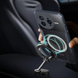 Etui do Xiaomi Poco F7 Ultra, z blaszką magnetyczne, przezroczyste / czarne