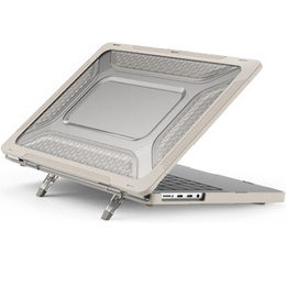 Etui Pancerne Kickstand do Macbook Pro 14 2021 A2442 2022/2023/2024/2025, Beżowe
