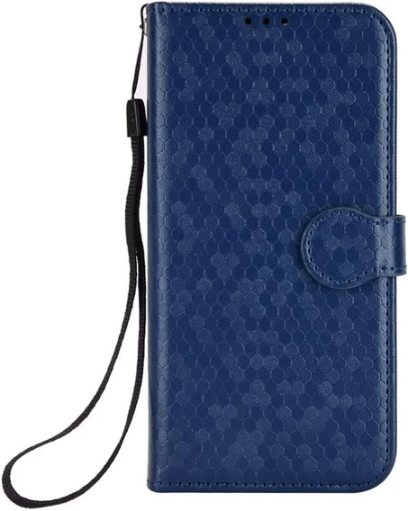 Etui z klapką do Samsung Galaxy M55 5G, Wallet Rhombus, czarne