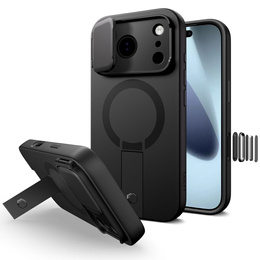 Etui Tech-Protect do iPhone 17 Pro Max, Kevlar Aura MagSafe, Czarne