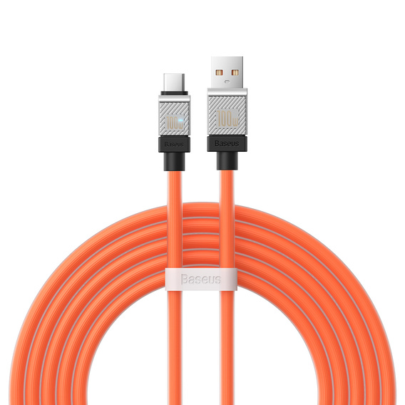 Baseus CoolPlay kabel USB-A USB-C 2 m 100 W - Pomarańczowy