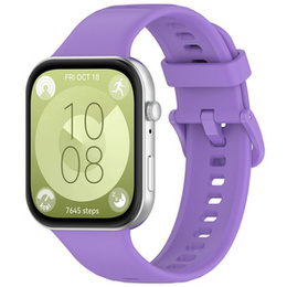 Pasek Silikonowy do Huawei Watch Fit 4 / 4 Pro / 3, Fioletowy
