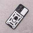 Etui pancerne do Xiaomi Redmi 12, CamShield Slide, srebrne