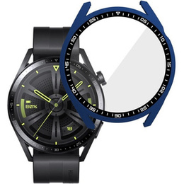 2w1 Etui + Szkło hartowane do Huawei Watch GT 3 46mm, Granatowe