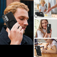 Etui do Samsung Galaxy A15 5G, Kickstand Ring, czarne + szkło 9H