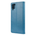 Etui z klapką do Samsung Galaxy A12 / M12 / A12 2021, Butterfly, niebieskie