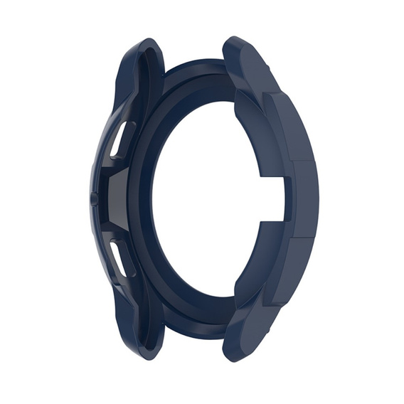 Etui z nakładką bezel ring do Samsung Galaxy Watch4 Classic 46mm, Granatowe
