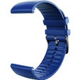 Pasek Silikonowy Uniwersalny 22mm, z poprzeczną linią, Niebieski