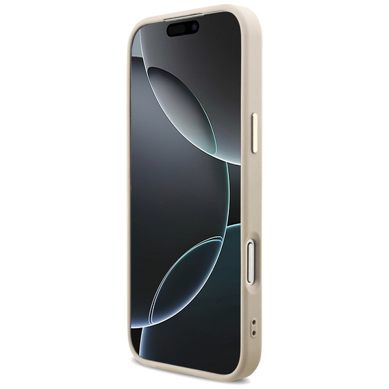 Etui GUESS do iPhone 17 Pro Max, 4G Triangle Logo MagSafe, różowe