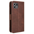 Etui z klapką do T Phone 2 5G, Card Slot, brązowe