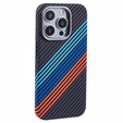 Etui do iPhone 14 Pro, Carbon Fiber MagSafe, granatowe