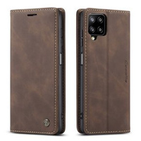 Etui CASEME do Samsung Galaxy A12 / M12 / A12 2021, Leather Wallet Case, kawowe