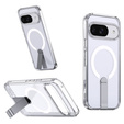 Etui do Google Pixel 10 / 10 Pro, Fusion Hybrid, do MagSafe, z podstawką, przezroczyste