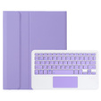 Etui z klawiaturą Bluetooth i touchpadem do Samsung Galaxy Tab A11+ – fioletowe