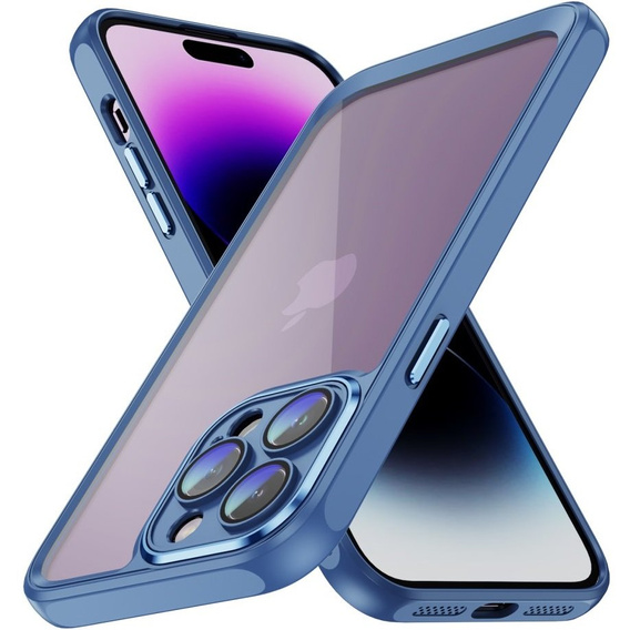 Etui do iPhone 14 Pro, ERBORD Impact Guard, niebieskie