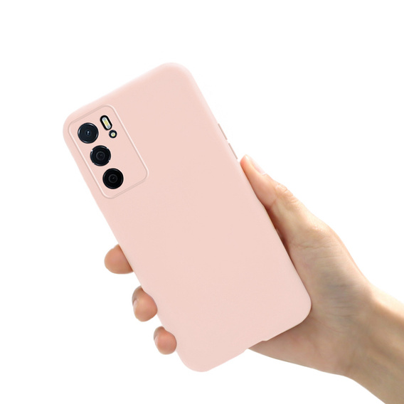 Etui do Oppo Reno 6 5G, Silicone Lite, różowe