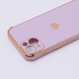Etui do Apple iPhone 13, Electro heart, fioletowe