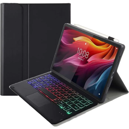 Etui z podświetlaną klawiaturą bluetooth do Lenovo Tab K11 Plus, Czarne