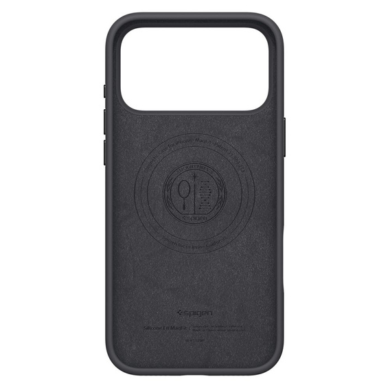 Etui Spigen do iPhone 17 Pro Max, Silicone Fit Mag MagSafe, Black