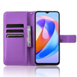 Etui z klapką do Honor Magic 6 Lite 5G, Wallet Smart Magnet, fioletowe